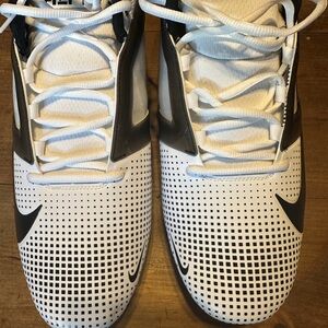 Men’s NIKE Alpha Menace 4 Pro Football White Cleats  FZ7702-105 Men's Size 16